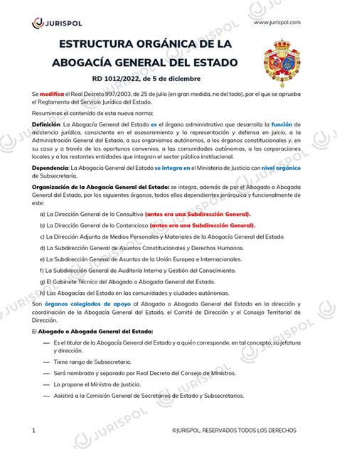 sentenza del rio prada|ABOGACÍA GENERAL DEL ESTADO MINISTERIO .